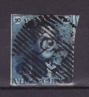 BELGIUM 1849. Mi 2, P 45 GAND, USED - 1849 Epauletten