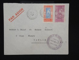 FRANCE - DAHOMEY - Enveloppe De Porto Novo Pour¨Toulon En 1940 - Cachet " Controle Télégraphique" - à Voir - Lot P9099 - Storia Postale