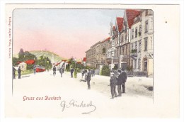 AK D Karlsruhe Gruss Aus Durlach Foto August Walz Ges. 12.1.1901 - Ladenburg