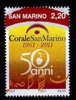 2011 - SAN MARINO - SAINT-MARIN - 50° ANNIV. DELLA CORALE DI SAN MARINO - MNH - (**) -  New Mint - Neufs