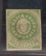 AGENTINE     1862                   N°     6C      COTE     200 € 00           ( Y 356 ) - Unused Stamps