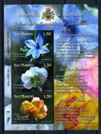 2011 - SAN MARINO - SAINT-MARIN - FIORI DEDICATI ALLA REPUBBLICA DI SAN MARINO  - MNH - (**) -  New Mint - Blocs-feuillets