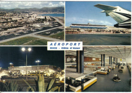 Carte Postale 06. Nice  L'Aéroport  Trés Beau Plan - Luftfahrt - Flughafen