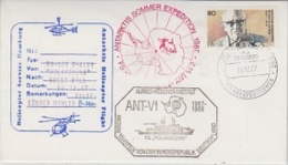 Germany 1987 Heliflight From Polarstern To Chinese Great Wall Station  0.9.12.1987 Si Pilot  (24798) - Other & Unclassified