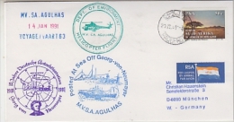 South Africa 1991 MV Agulhas Voyage 63 Cover  (24799) - Otros & Sin Clasificación