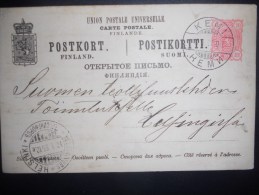 Finland Carte De Keml 1895 - Storia Postale