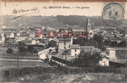 69 - BRIGNAIS - Vue Générale - 1906 -2 Scans - Brignais