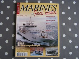 MARINES ET FORCES NAVALES N° 85 Histoire Marine Cuirassés Bateau Sous Marins Porte Avions Marin Navire Guerre - Barche