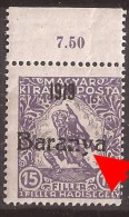 1919  15-17   BARANYA  UNGARN SERBIA JUGOSLAVIJA OVERPRINT  INTERESSANT  - TYP II NEVER  HINGED - Baranya