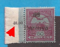 1919  12-14   BARANYA  UNGARN SERBIA JUGOSLAVIJA OVERPRINT  INTERESSANT  - TYP II NEVER  HINGED - Baranya