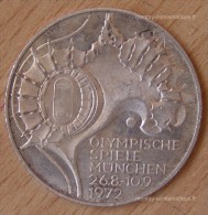 Allemagne 10 Mark J.O De Munich 1972 ARGENT - Collezioni