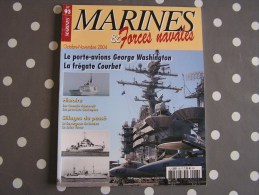 MARINES ET FORCES NAVALES N° 93 Histoire Marine J Verne Destroyers Bateau Sous Marins Porte Avions Marin Navire Guerre - Boats