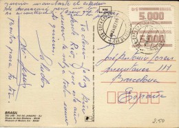 2866    Postal    Brasil Copacabana 1986, Rio De Janeiro - Lettres & Documents