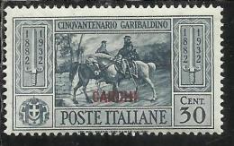 EGEO 1932 CARCHI GARIBALDI CENT. 30 C MLH - Egeo (Carchi)