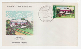 ARCHIPEL COMORES - FDC Palais De BAMBAOi - 15.11.1972 - COMOROS - KOMOREN - Cartas & Documentos