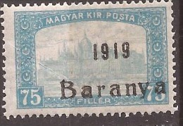 1919  18-34   BARANYA  UNGARN SERBIA JUGOSLAVIJA OVERPRINT  INTERESSANT  - TYP II NEVER  HINGED - Baranya