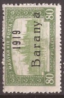 1919  18-34   BARANYA  UNGARN SERBIA JUGOSLAVIJA OVERPRINT  INTERESSANT  - TYP II NEVER  HINGED - Baranya