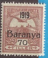 1919  12-14   BARANYA  UNGARN SERBIA JUGOSLAVIJA OVERPRINT  INTERESSANT  - TYP II NEVER HINGED - Baranya