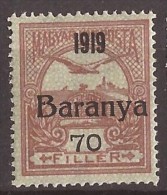 1919  12-14   BARANYA  UNGARN SERBIA JUGOSLAVIJA OVERPRINT  INTERESSANT  - TYP II NEVER HINGED - Baranya