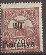 1919  12-14   BARANYA  UNGARN SERBIA JUGOSLAVIJA OVERPRINT  INTERESSANT  - TYP II NEVER HINGED - Baranya