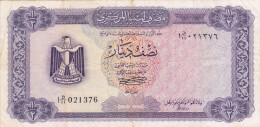 LIBYA - 1/2 Dinar 1972 Pick 34b - Libië