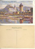 AK Oberwesel Liebfrauenkirche, Schönburg Nicht Gel. Ca. 1900 Color (324-AK164) - Oberwesel