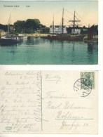 AK Ostseebad Laboe Hafen Echt Gel. 5. 6. 1911 Coloriert (324-AK089) - Laboe