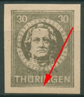 SBZ Thüringen 1945 Freimarke Mit Plattenfehler 99 BY Az1 VII Postfrisch - Mint