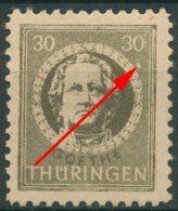 SBZ Thüringen 1945 Freimarke Mit Plattenfehler 99 AX Aw VI Postfrisch - Nuovi