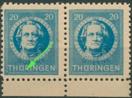 SBZ Thüringen Freimarke Mit Plattenfehler 98 AX W VI Postfrisch - Mint
