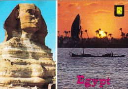 Egypt - The Great Sphinx  - Sunset Over Nile - Guiza