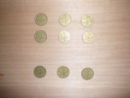 9 Monete Da 20 Lire Del 1958 - 57 - 20 Lire