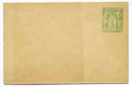 Enveloppe  SAGE 5c  Vert Jaune  / Patte Pointue / Neuve - Buste Postali E Su Commissione Privata TSC (ante 1995)