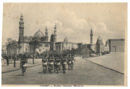 (PF 819) Islam - Egypt _ Sultan Hassan Mosque (very Old With WWI Military Soldiers On Road)  Posted To Australia 1915 - Islam