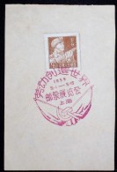 CHINA CHINE CINA 50'S COMMEMORATIVE POSTMARK ON A PIECE OF PAPER - 26 - Cartas & Documentos