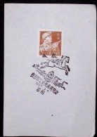 CHINA CHINE CINA 50'S COMMEMORATIVE POSTMARK ON A PIECE OF PAPER - 34 - Cartas & Documentos