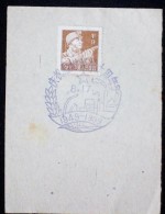 CHINA CHINE CINA 50'S COMMEMORATIVE POSTMARK ON A PIECE OF PAPER - 40 - Storia Postale