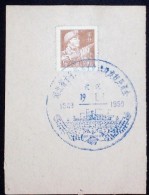 CHINA CHINE CINA 50'S COMMEMORATIVE POSTMARK ON A PIECE OF PAPER - 51 - Cartas & Documentos