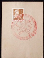 CHINA CHINE CINA 50'S COMMEMORATIVE POSTMARK ON A PIECE OF PAPER - 64 - Cartas & Documentos