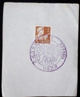 CHINA CHINE CINA 50'S COMMEMORATIVE POSTMARK ON A PIECE OF PAPER - 93 - Cartas & Documentos