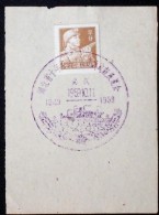 CHINA CHINE CINA 50'S COMMEMORATIVE POSTMARK ON A PIECE OF PAPER - 147 - Cartas & Documentos