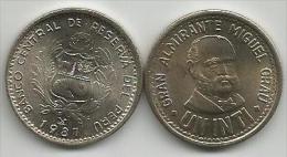 Peru 1 Inti 1987. High Grade - Perú