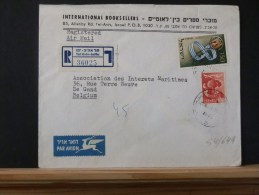 54/648  LETTRE RECOMM. ISRAEL   POUR LA BELG. - Covers & Documents