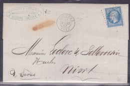 France N°22 Sur Lettre - 1862 Napoléon III