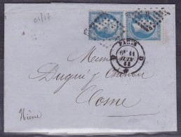 France N°22 Sur Lettre - 1862 Napoléon III