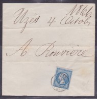 France N°22 Sur Lettre - 1862 Napoleone III