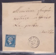 France N°22 Sur Lettre - 1862 Napoleon III