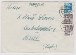 Heimat DE BW LÖRRACH 1948-03-30 "RL" Grenzrayon Brief Nach Basel - Altri & Non Classificati