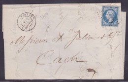 France N°22 Sur Lettre - 1862 Napoléon III