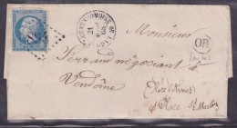 France N°22 Sur Lettre - 1862 Napoléon III